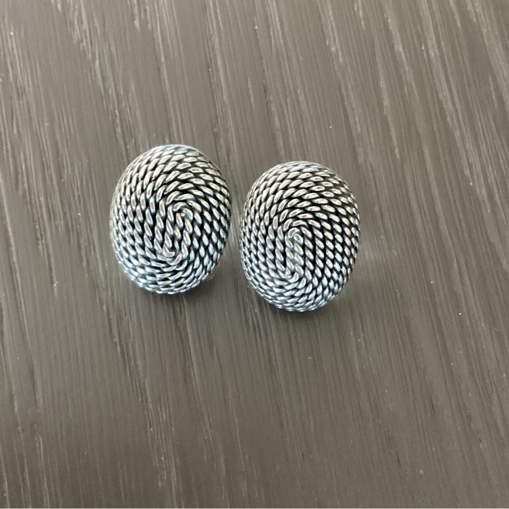 Sterling Silver Swirl Earrings